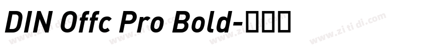 DIN Offc Pro Bold字体转换
